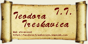 Teodora Treskavica vizit kartica